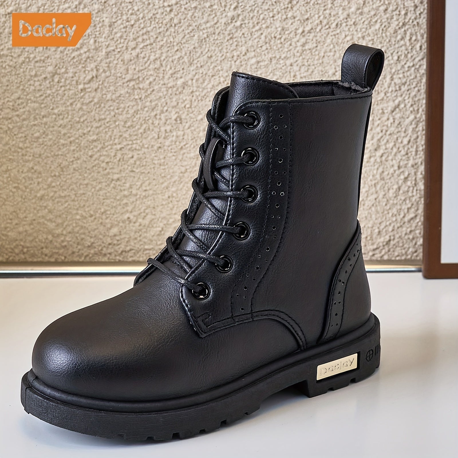 Daclay Casual Solid Boots For Girls Comfortable Warm Non-slip Boots