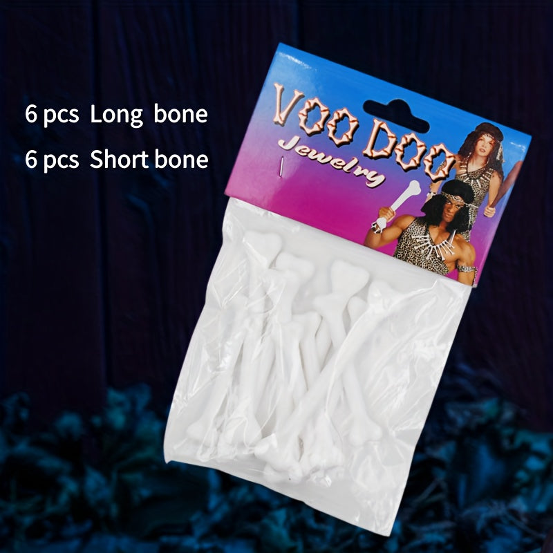 DIY Bone Necklace Halloween Christmas Carnival Ball Single Party Jewelry