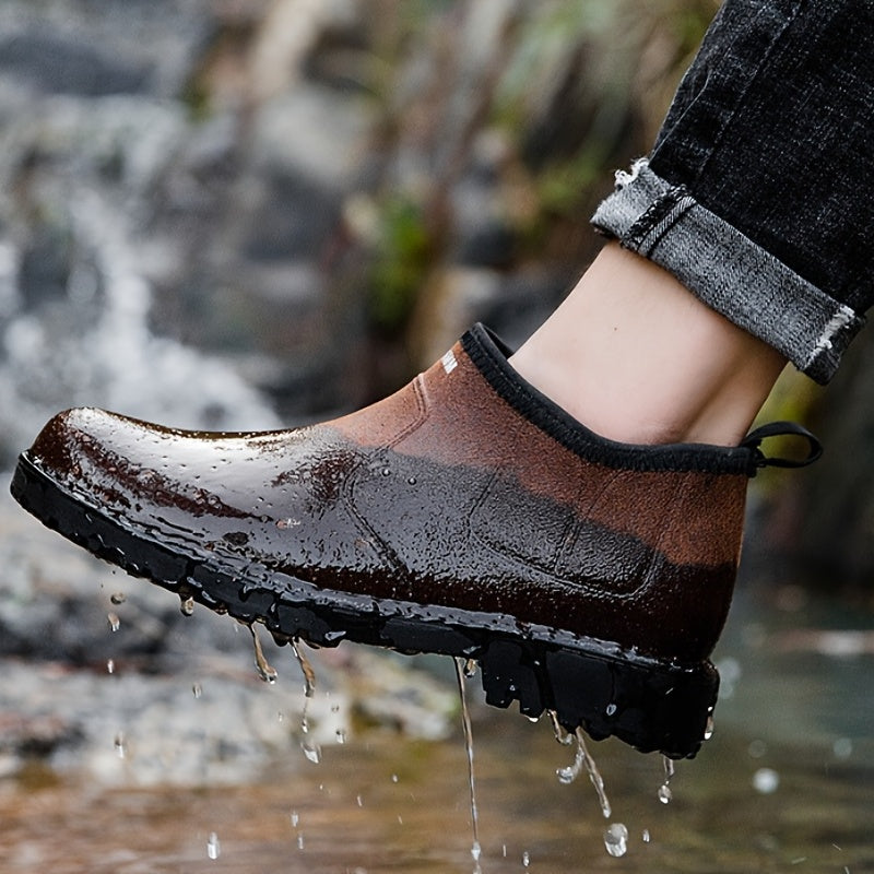 Men's Waterproof Non-slip Rain Boots for Outdoor Work