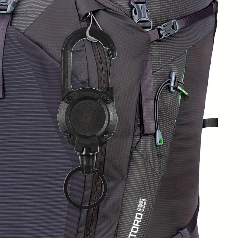 Portable Spring Buckle Keychain for Easy Backpack Hanging