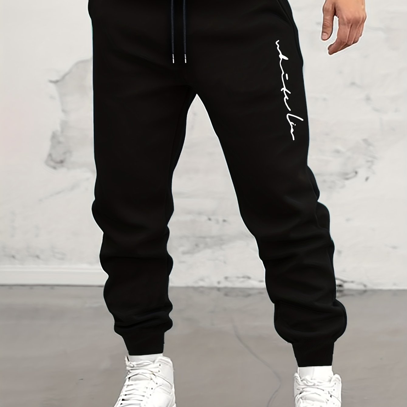 Drawstring Sweatpants Men's Casual Loose Fit Joggers