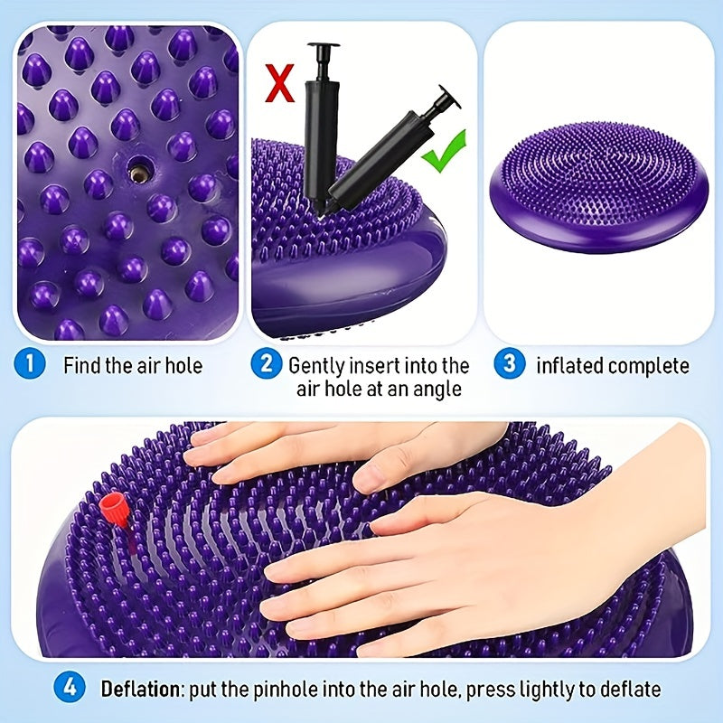 Solid Massage Plate Yoga Balance Disc Improve Sitting Posture