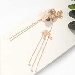 Faux Pearl Crystal Flower Hairpin Set for Women Party Wedding Bridal