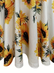 Flower Print V Neck Dress Long Sleeve Spring & Fall Women's Clothing