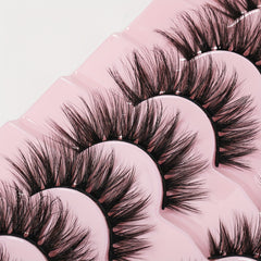 Fluffy 6D Mink Wispy Cat Eye Lashes Pack
