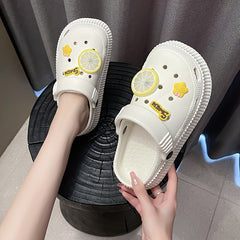 Thick Sole Slides Sandals Shock Absorption Soft Comfortable Slippers