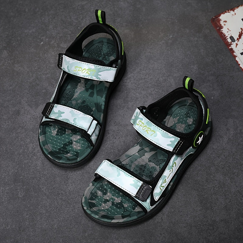Boys Open Toe Sandals Lightweight Breathable Summer Beach Shoes