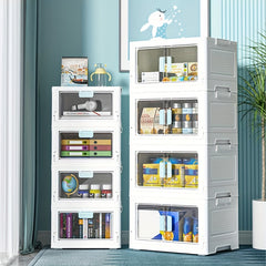Folding Storage Box Household Transparent Finishing Box