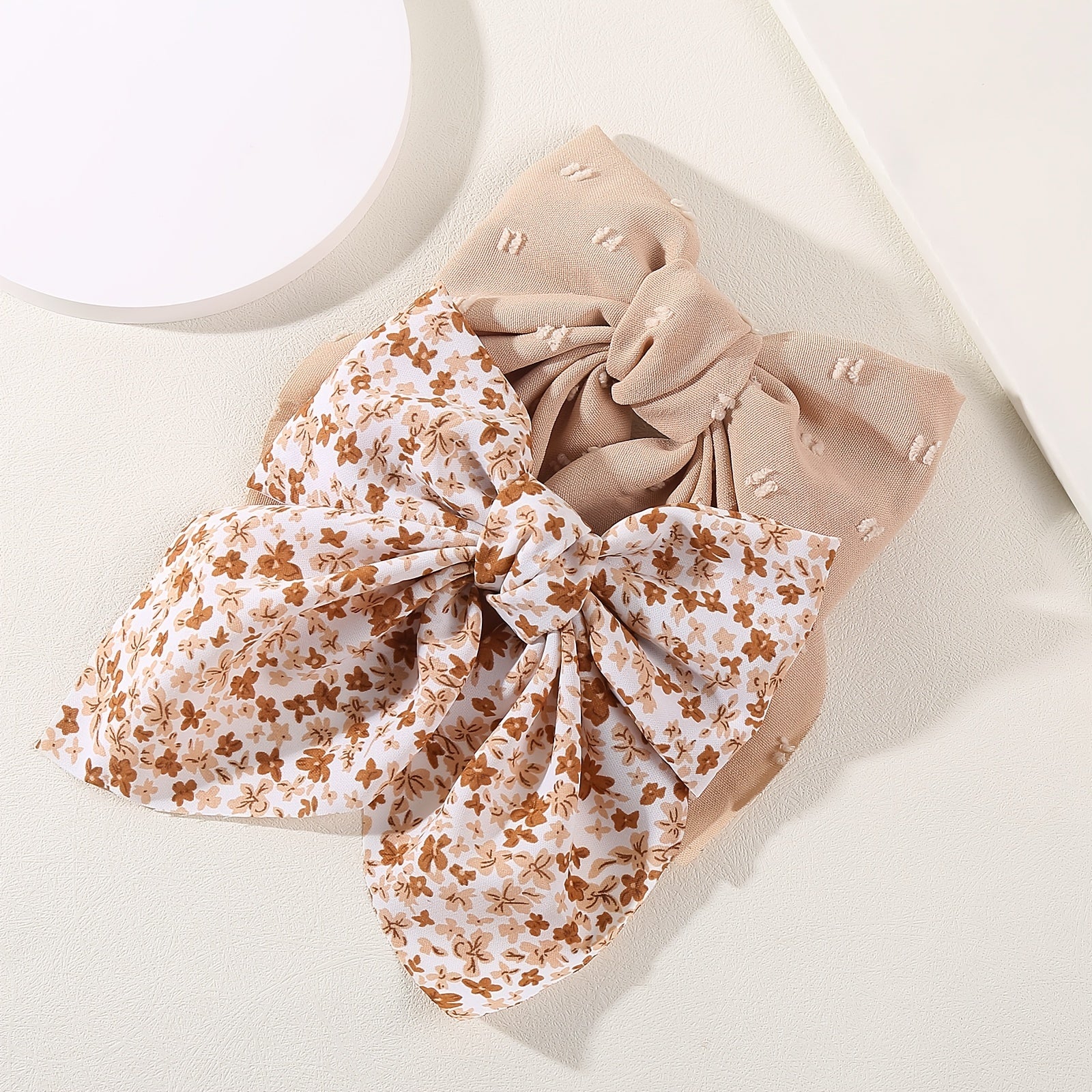 Floral Hair Bows For Girls Hair Clip Barrettes Women Teens