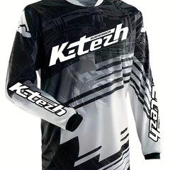 Men's Cycling Jersey Long Sleeves Moisture Wicking Shirt