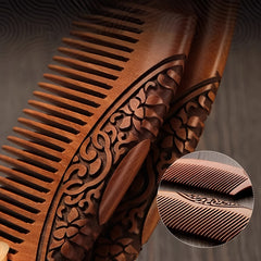 Peach Wood Comb Hair Care Anti Static Comb