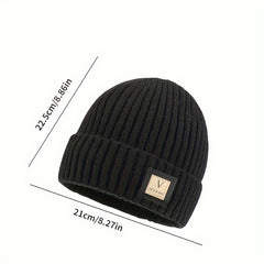 Men's Winter Hat Coldproof Ear Protection Knitted Velvet Thickened Warm Beanie