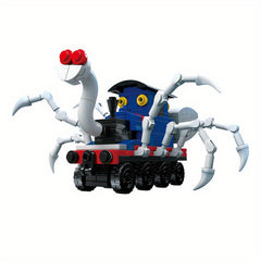 Horror Game Red Spider Little Train Puzzle Building Block Toy Halloween Gift