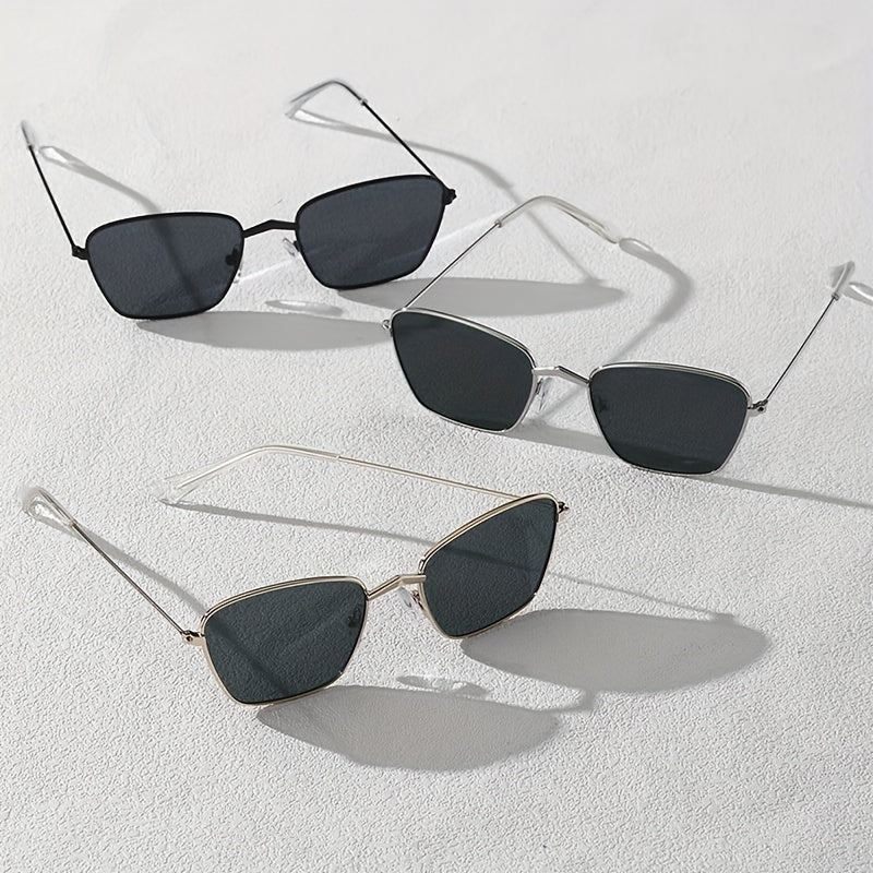 3 Pairs Men's Sunglasses UV Resistant for Holiday Party