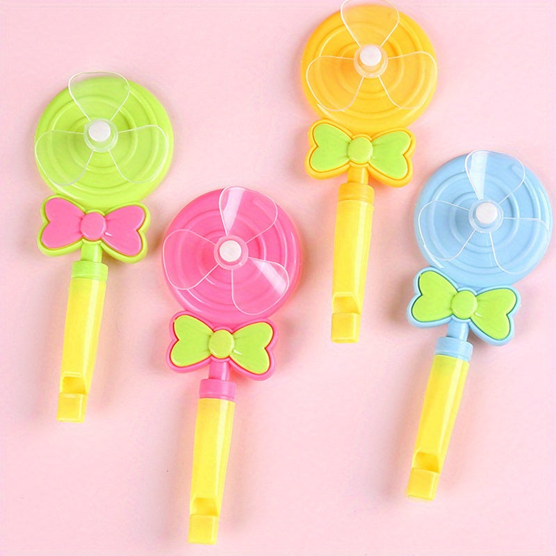 4pcs Mini Whistle Lollipop Windmill Creative Toys for Children's Party