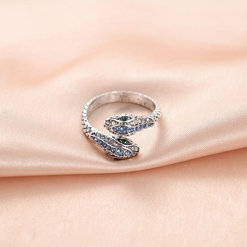 Adjustable Snake Ring Hip Hop Reptile Party Jewelry For Boys