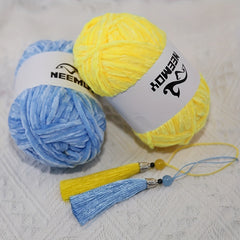 2pcs Chenille Wool Thread DIY Christmas Braided Material