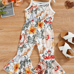 Floral Print Cami Jumpsuit for Baby Girls