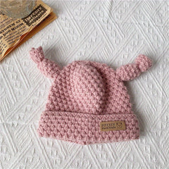 Cartoon Style Eye Knitting Baby Hat Warm Woolen Hat