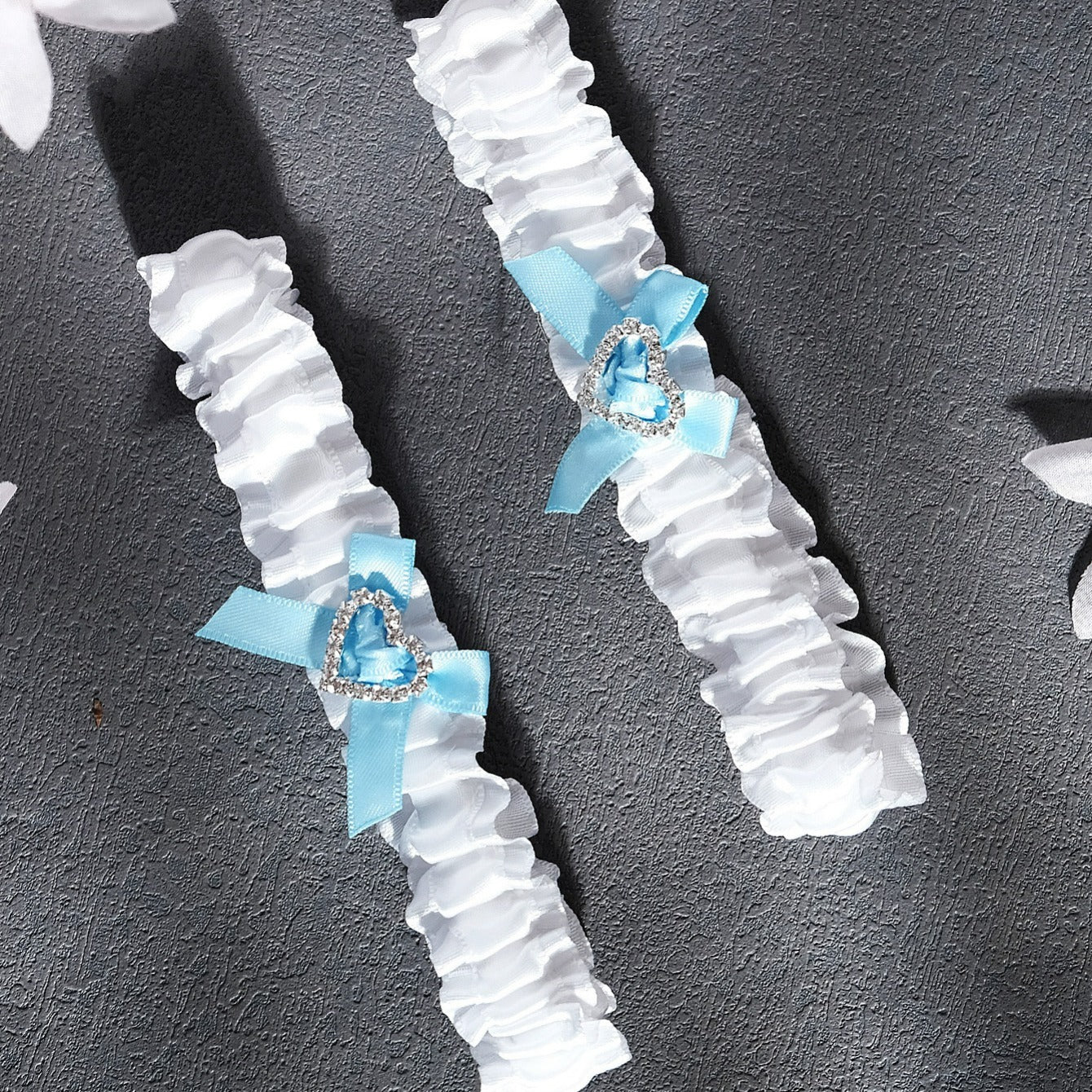 Butterfly Rhinestone Bridal Garters Set