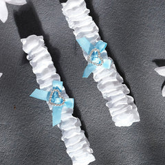 Butterfly Rhinestone Bridal Garters Set