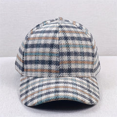 Plaid Baseball Cap Vintage Casual Sunshade Dad Hat Unisex Sun Hats For Men