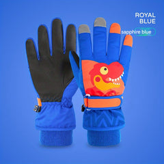 Kids Skiing Gloves Protect Hands Waterproof Winter Gloves