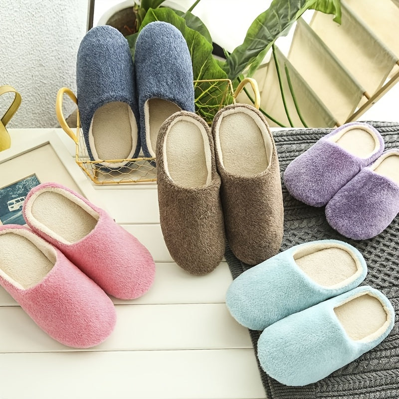 Women's Warm & Comfy Thermal Slippers Soft Fleece Shoes Footwear