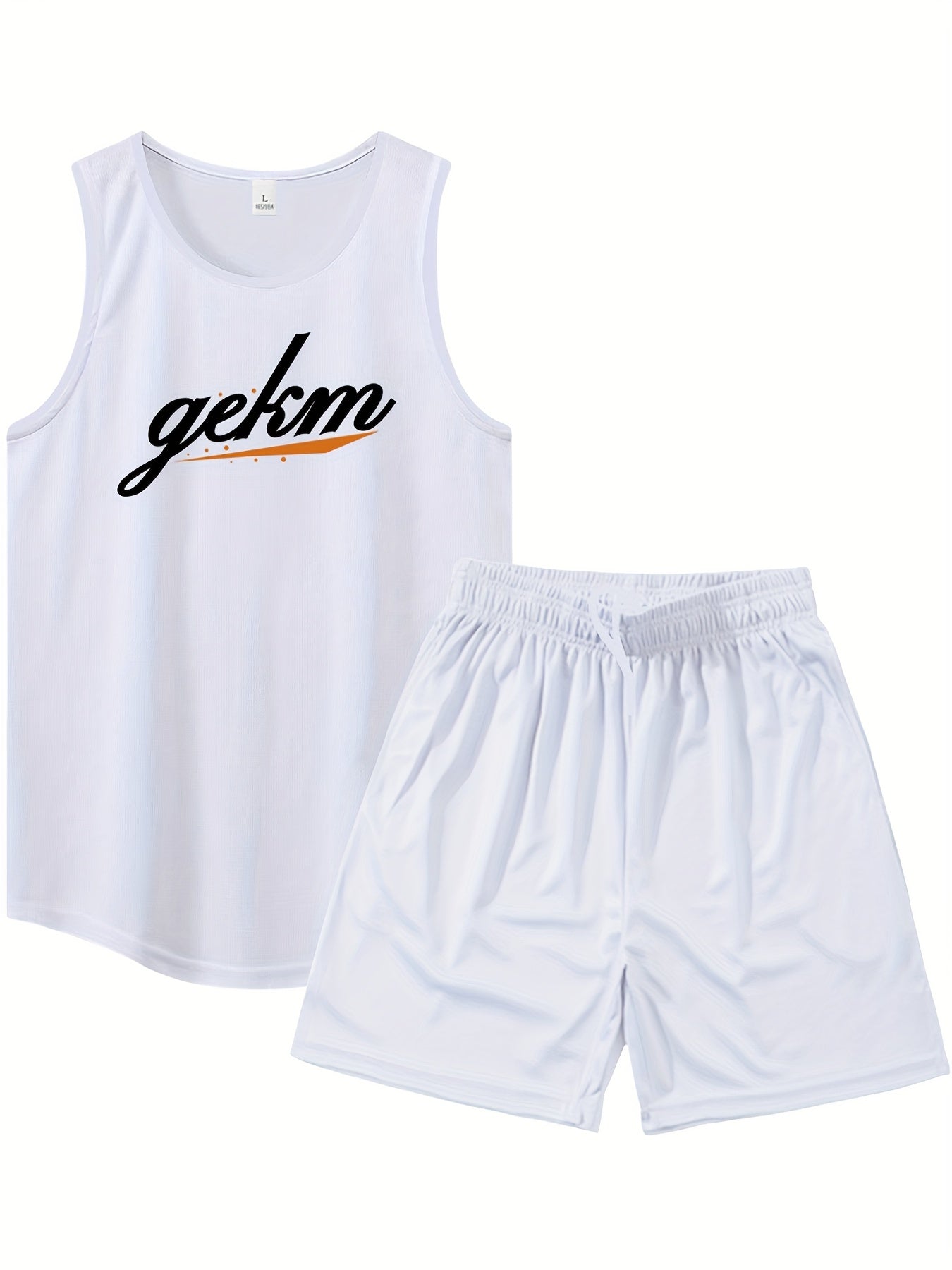 Men's Tank Top & Drawstring Shorts Set for Fitness