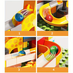 99pcs Large Particle Building Blocks Slide Toy DIY Brick Track Creative Set