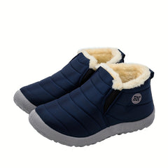 Women's Waterproof Faux Fur Lined Ankle Boots