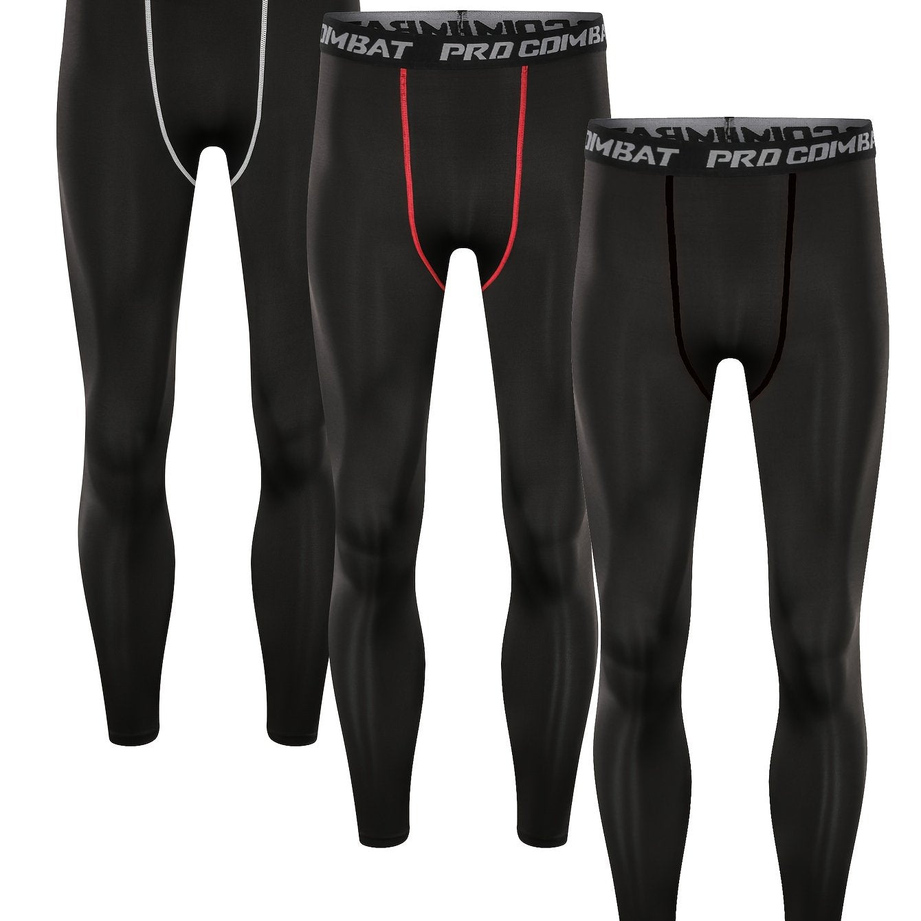 Men's Compression Pants Breathable Stretch Trousers for Fitness
