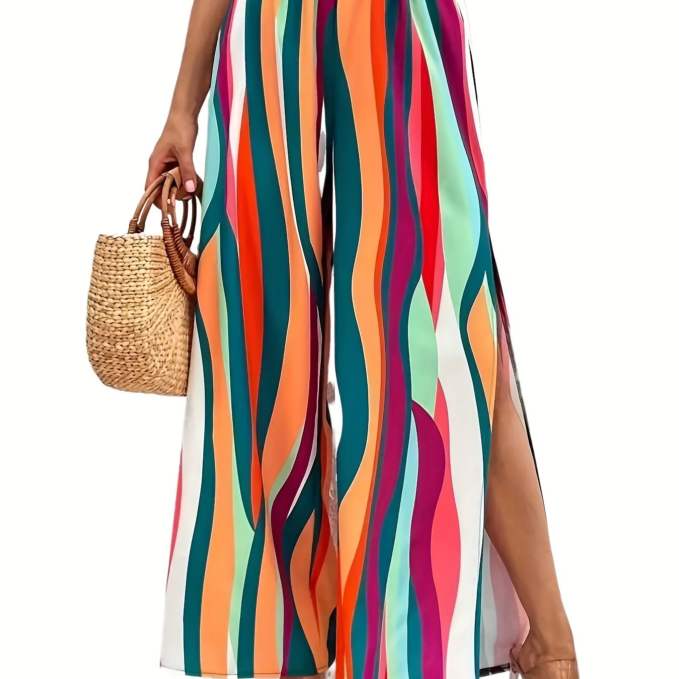 Casual Elastic Waist Pants for Women