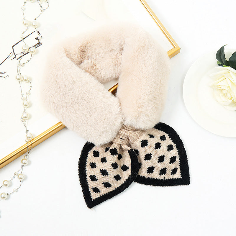 Winter Fuzzy Scarf Soft Plush Neckwear Fur Baby Collar