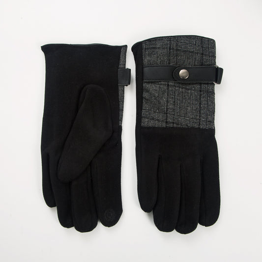 Men's Warm Outdoor Cycling Gloves Touch Screen Cold-proof Finger Gloves