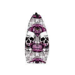 Purple Floral Gothic Makeup Bag and Skull Mini Bag