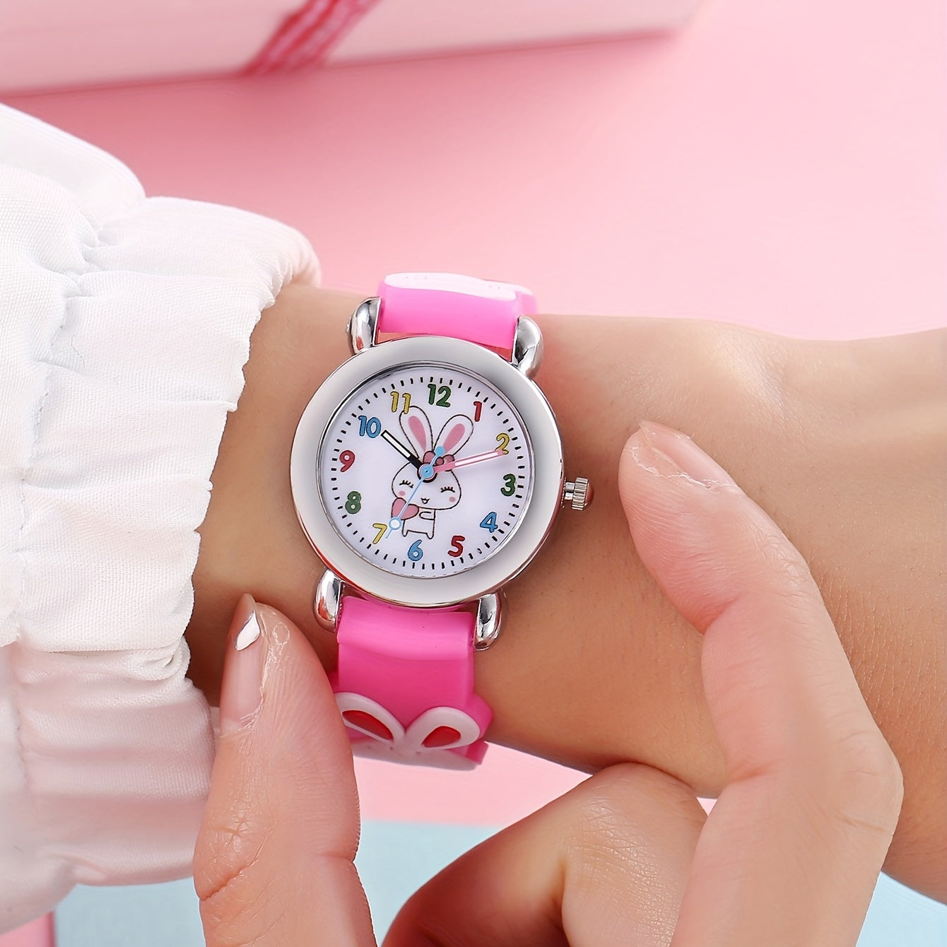 Girls Rabbit Pattern Watch Gift For Kids