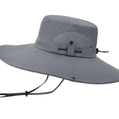 Men's Big Brim Sun Hat for Outdoor Mountaineering and Cycling