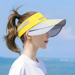 Wide Brim Visor Hat Candy UV Protection Sun Hat