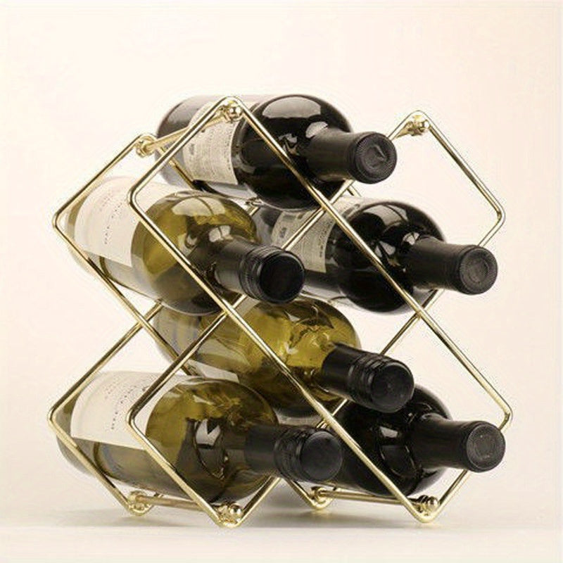 Stylish Stackable Wine Bottle Rack for Home and Office