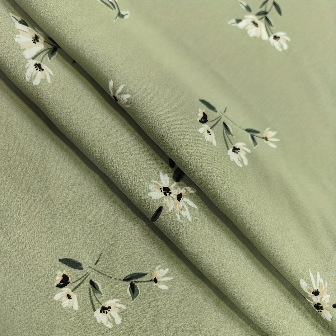 1yd Chiffon Fabric DIY Clothing Pants Dress Fabric artificial Cutting Size