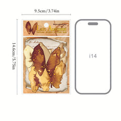 20pcs Morphin Night And Autumn Retro Sticker Pack Bookmark Journal Material