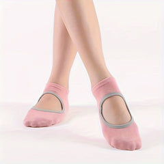 Professional Yoga Socks Backless Non-slip Sports Socks With Grips