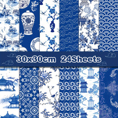 Chinoiserie Pattern Paper Scrapbook Specialty Paper Collection