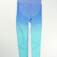 Gradient High Waist Yoga Pants Butt Lifting Activewear