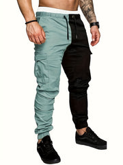 Cargo Pants Men s Casual Stretch Waist Drawstring Tapered Pants