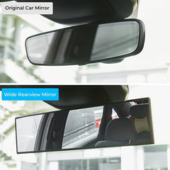 12 inch Panoramic Convex Rearview Mirror Reduce Blind Spot Car SUV Truck