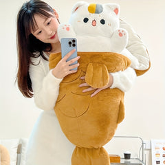 Cat Plush Toy Soft & Cozy Stuffed Animal with Expressive Eyes