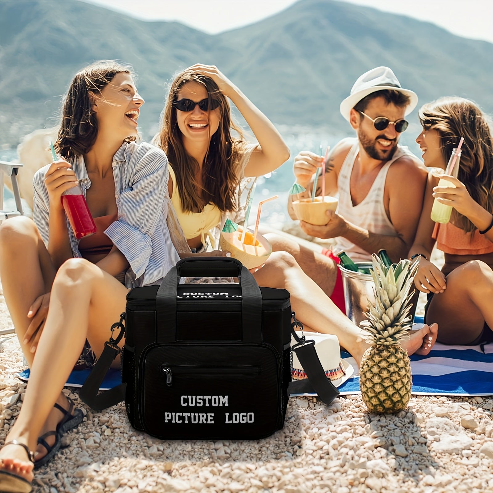 Personalized Camping Ice Bags - Customizable Reusable Ice Packs