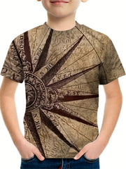 Kids Graphic Casual T shirt Active Short Sleeve Tee